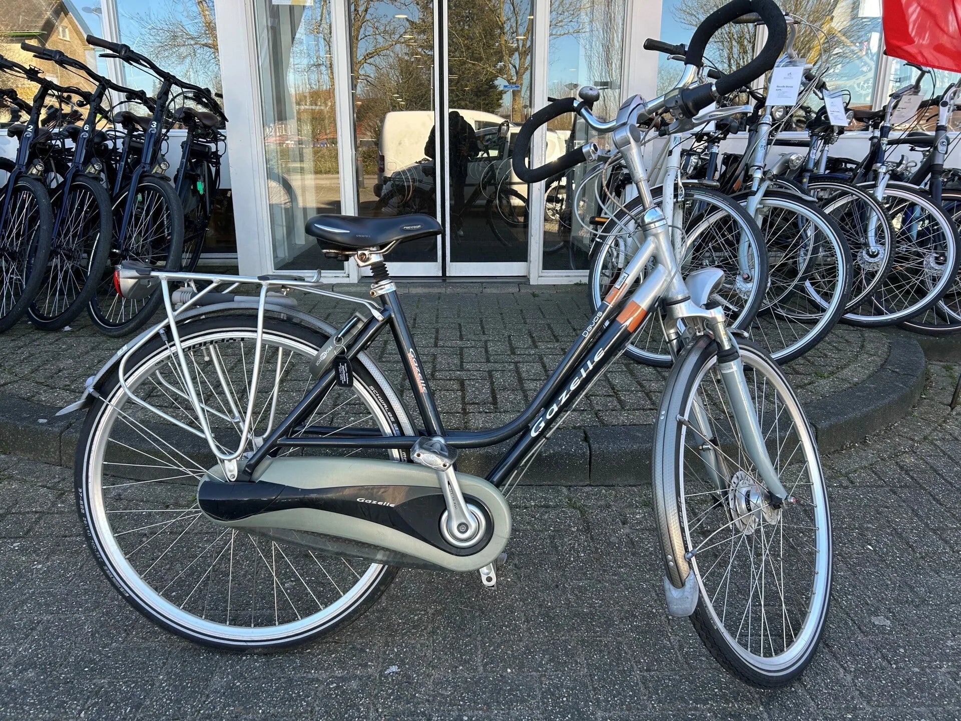 Gazelle Davos 23368 – 49 cm – 7 Versnellingen – Tweedehands Comfortfiets - Grauwelman Tweewielers