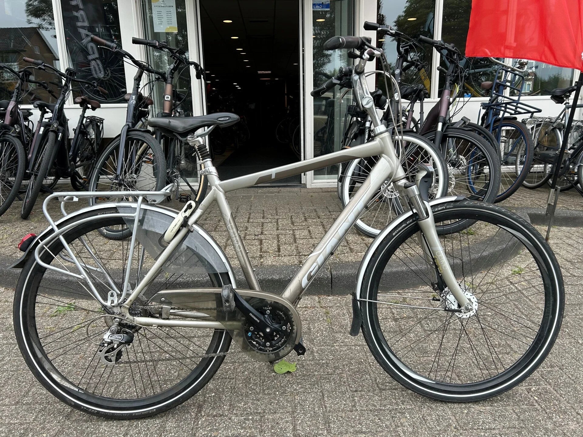 Giant Ultimo 24494 – 55 cm – 24 Versnellingen – Tweedehands Hybride Fiets - Grauwelman Tweewielers